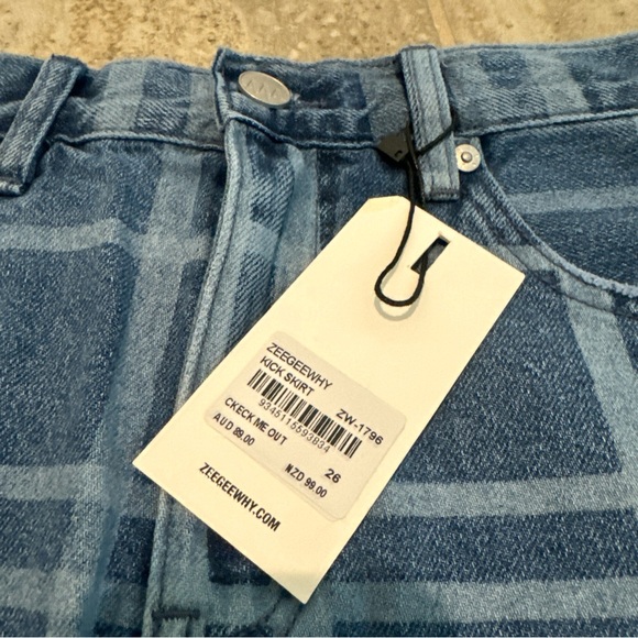 NWT ZIGGY Denim - ZGY DENIM Kick Skirt Size 26 - Picture 3 of 13